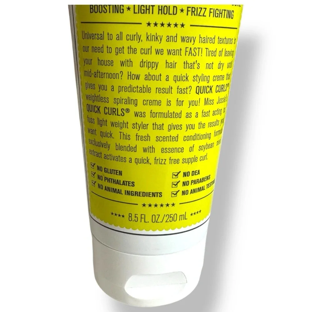Miss Jessie's Quick Curls Lightweight Curl Cream‎ 8.5oz NEW